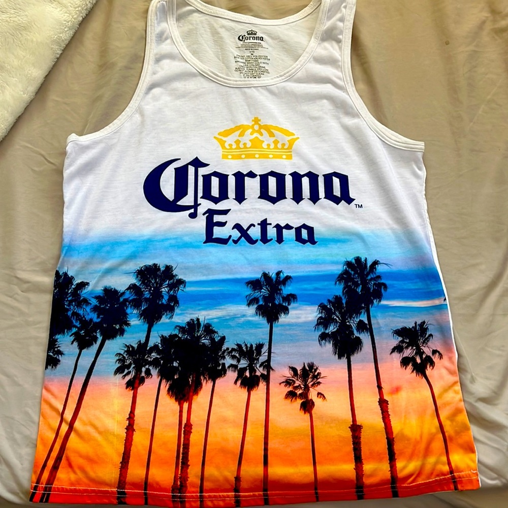 Mens Corona Tank Too size MEDIUM